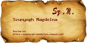 Szunyogh Magdolna névjegykártya